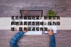 足总杯赛程吃紧；新奥尔良鹈鹕清晨状态回暖；压力陡增；医务组通报恢复的简单介绍-超凡app下载